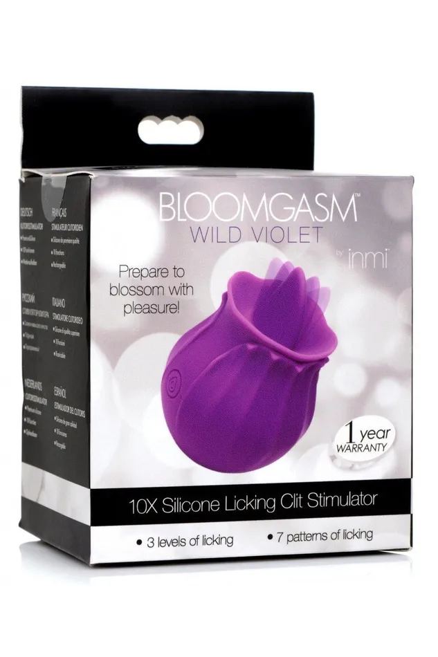 Sd Female Sex Toys Bloomgasm Wild Violet 10X Silicone Clit Licking Stimulator