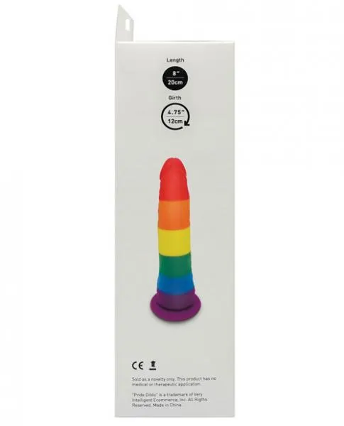 Seductucom Dildos Pride Dildo Realistic Silicone Rainbow