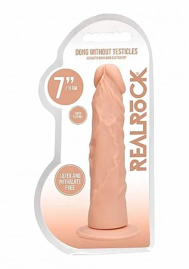 Seductucom Dildos Realrock 7in Dong Flesh WO Testicles