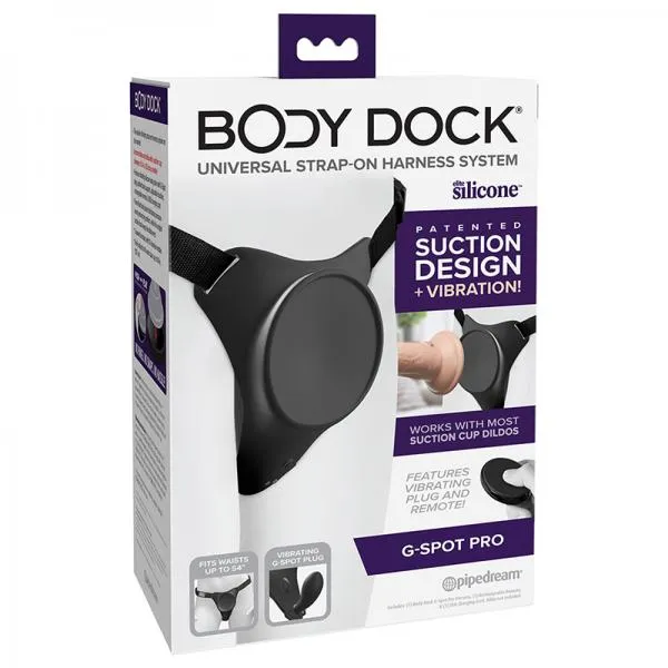 Seductucom Female Sex Toys Body Dock G Spot Pro Vibrating Silicone Strap On Harness