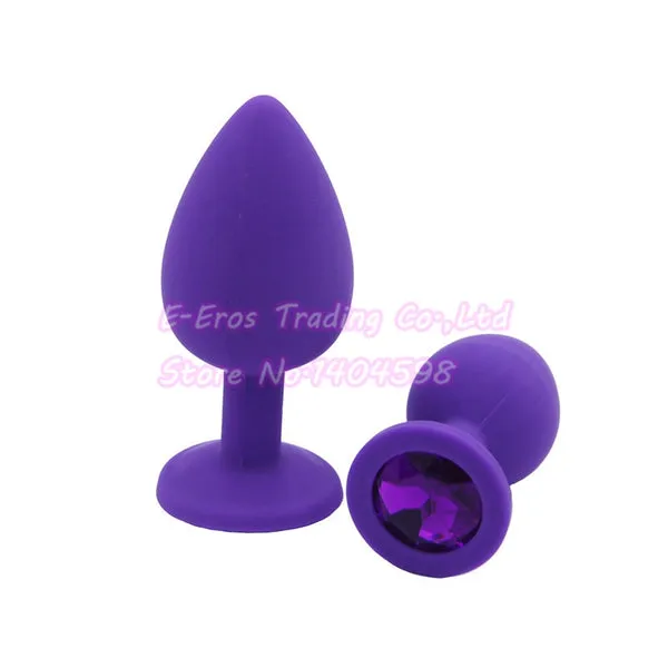 sextoypremium Anal SEXY PURPLE ANAL PLUG SILICONE BUTT PLUG SETEROTIC ANAL JEWELRY BUTT PLUGS SEX PRODUCTS BONDAGE ANAL TOY