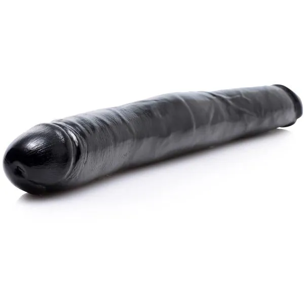 SexFlesh Dildos Realistic 175 Inches Double Dong Black