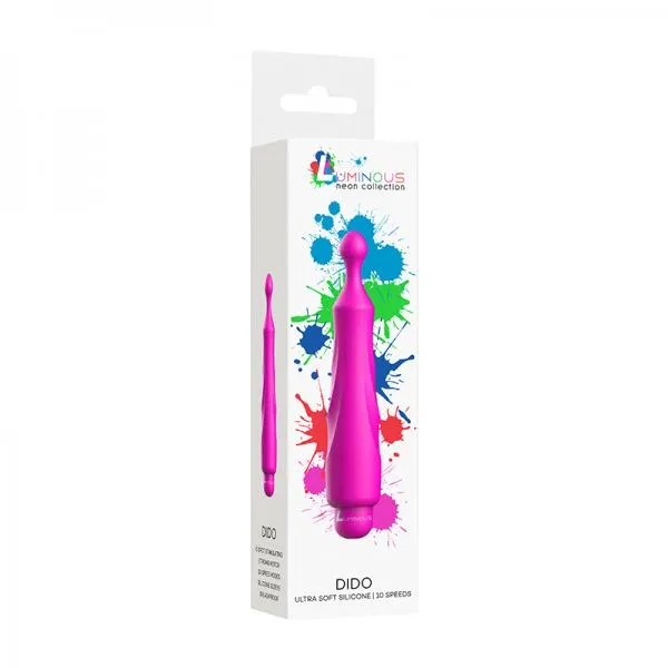 Shots America LLC Female Sex Toys Luminous Dido Abs Bullet With Silicone Sleeve 10 Speeds Fuchsia