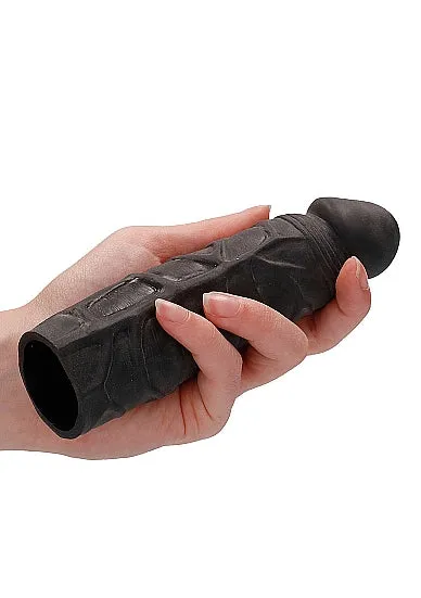 Shots Toys Male Sex Toys Realrock Penis Sleeve 7 Black