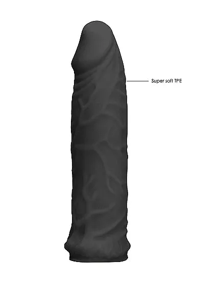 Shots Toys Realrock Penis Sleeve 6 Black Male Sex Toys