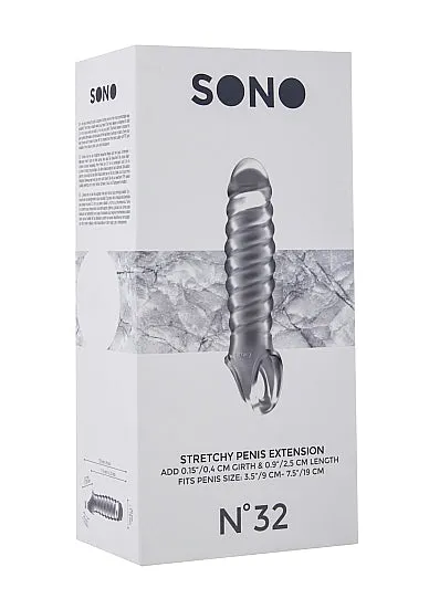 Shots Toys Sono No 32 Stretchy Penis Extension Translucent Male Sex Toys