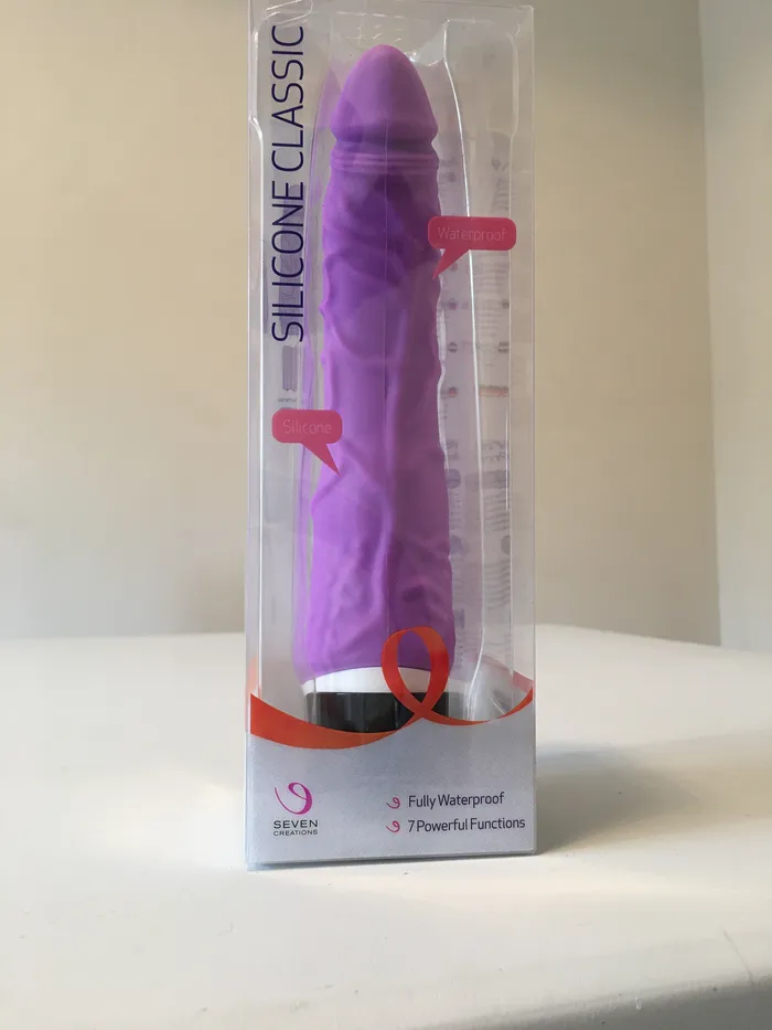 Silicone Classic Thin Veined 033 Seven Function Purple Adult Time NZ Vibrators