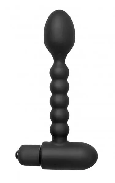 Sojourn Plus Slim Ribbed Silicone Prostate Vibe Master Series Anal