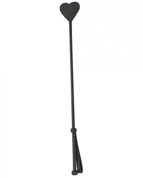 Spartacus Restraints Spartacus Heart Riding Crop Brown Leather