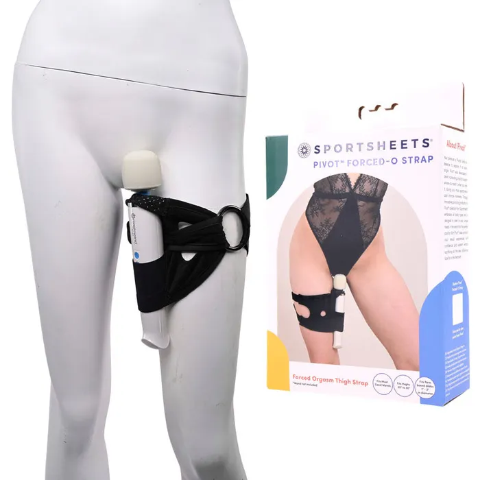 Sportsheets Female Sex Toys Pivot 2 in 1 ForcedO Strap Thigh Harness for Massagers