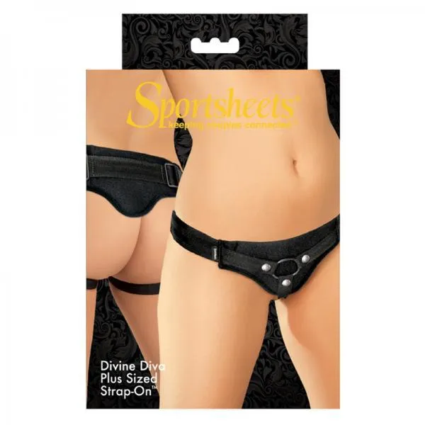 Sportsheets Plus Size Divine Diva Plus Size Harness Black