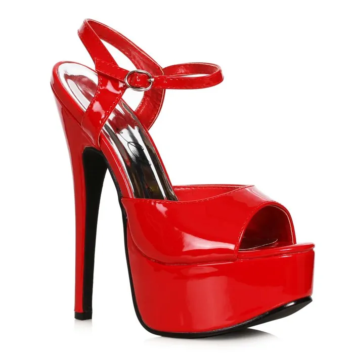 Stiletto Sandal Red 65in Ellie Shoes Vibrators