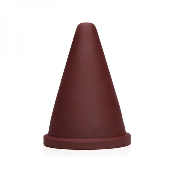 Tantus Cone Squat Firm Oxblood Tantus Vibrators