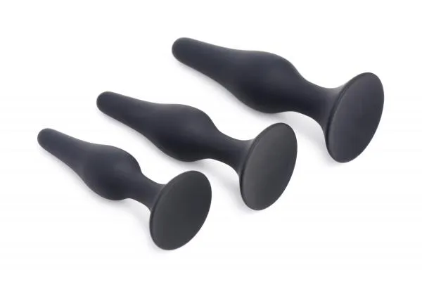 Triple Spire Tapered Silicone Anal Trainer Set Master Series Anal