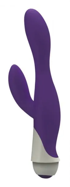 Vibrators Curve Novelties Serena 7 Function Waterproof Silicone Vibrator Purple