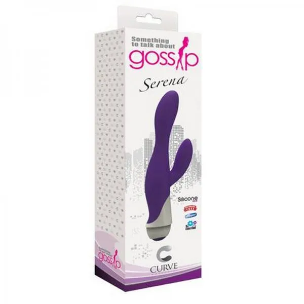 Vibrators Curve Novelties Serena 7 Function Waterproof Silicone Vibrator Purple