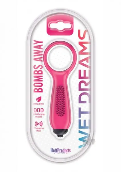 Vibrators Hott Products Wet Dreams Bombs Away 7 Function Magenta