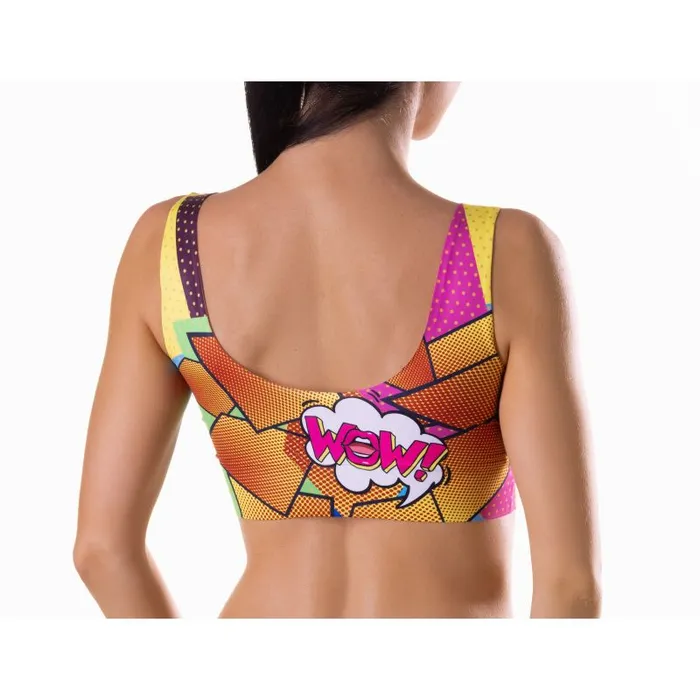 Vibrators Mememe Lingerie Comics Hot Crop Top Multi Coloured