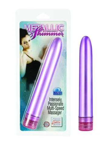 Vibrators Metallic Shimmers 6 Inch Vibrator Pink Seductucom