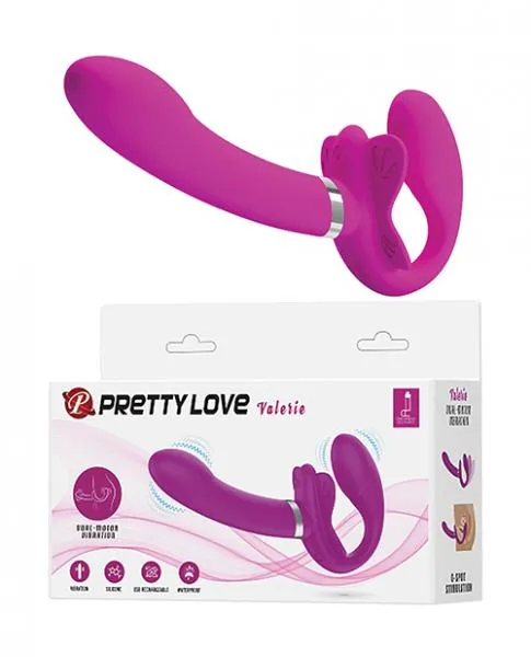 Vibrators Pretty Love Pretty Love Valerie Strapless Strap On Fuchsia