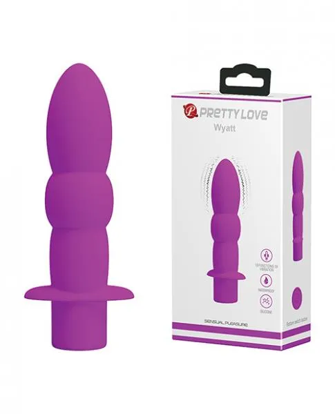 Vibrators Pretty Love Wyatt 10 Function Silicone Vibrator Fuchsia Pretty Love