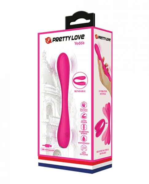 Vibrators Pretty Love Yedda Bendable Vibrator Pink Pretty Love