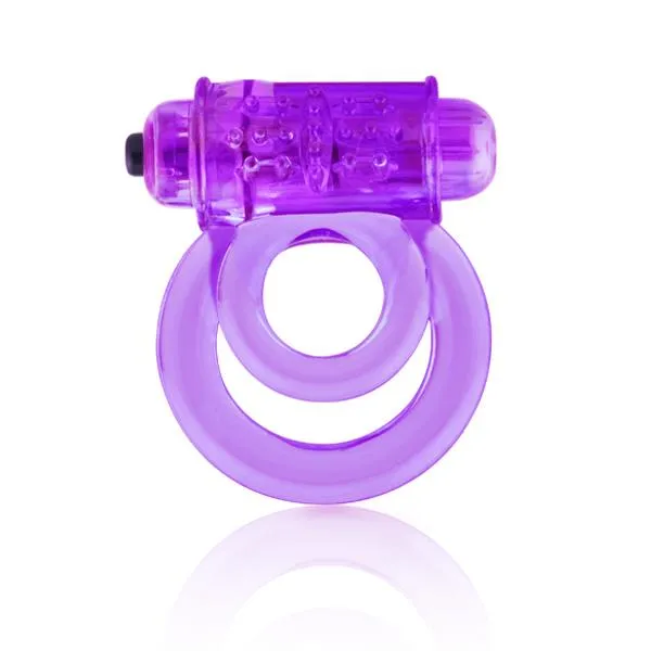 Vibrators Screaming O Double O 6 Speed Purple Vibrating Cock Ring Purple