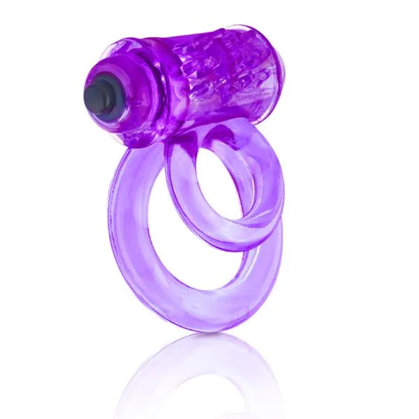 Vibrators Screaming O Double O 6 Speed Purple Vibrating Cock Ring Purple