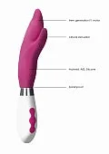 Vibrators Shots Toys Luna Rechargeable Stimulator Athos Pink