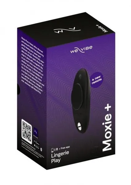 We Vibe Moxie Rechargeable Remote Controlled Silicone Wearable Clitoral Vibrator Black Seductucom Vibrators