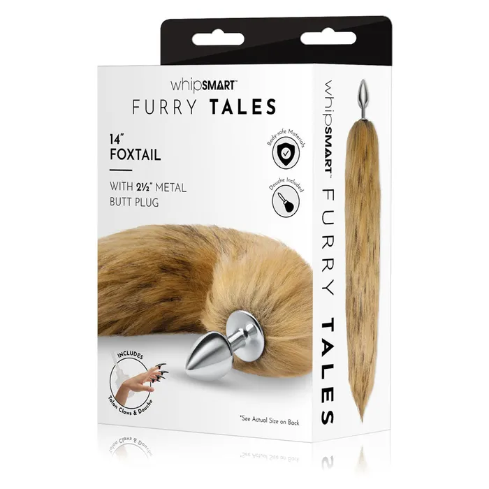 WhipSmart Furry Tales 14 Inch Brown Fox Tail WhipSmart Anal