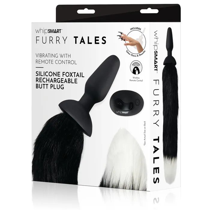 WhipSmart Furry Tales Silicone Foxtail Rechargeable Butt Plug WhipSmart Anal