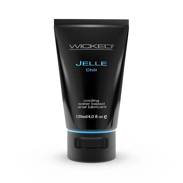 Wicked Lubricants Wicked Jelle Chill Cooling Water Based Anal Lubricant 120 ml 4 oz Bottle