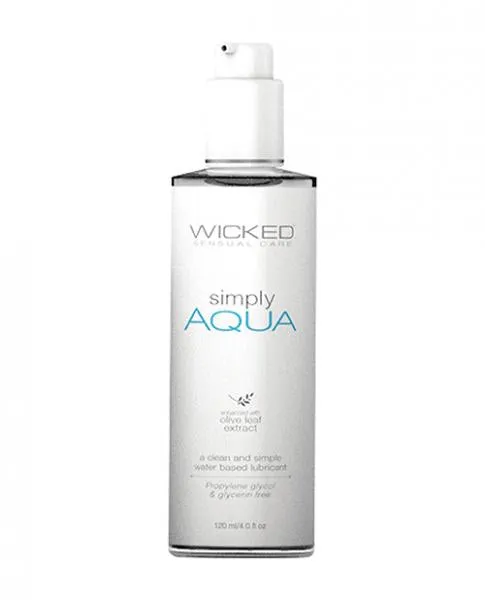 Wicked Simply Aqua Lubricant 4 Fluid Ounces Wicked Lubricants