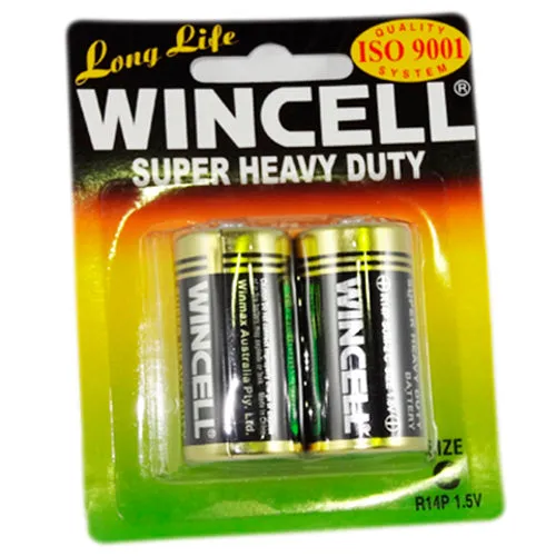 Wincell Wincell Super Heavy Duty C Size Carded 2Pk Battery Male Sex Toys