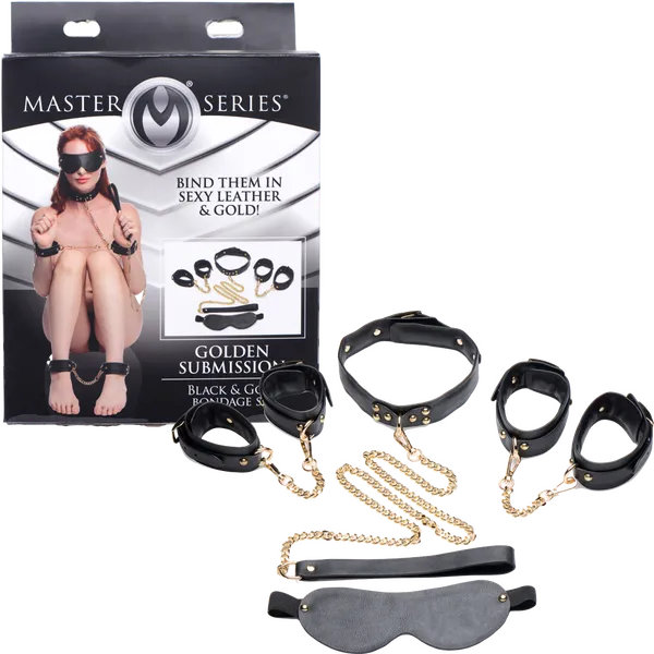 XR Brands Couples Gold Submission Bondage Kit