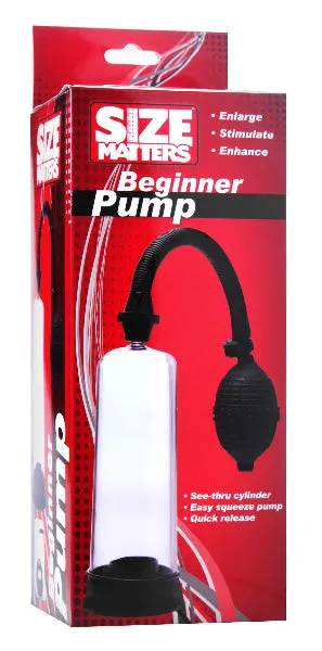 XR Brands Size Matters Beginner Penis Pump Black Male Sex Toys