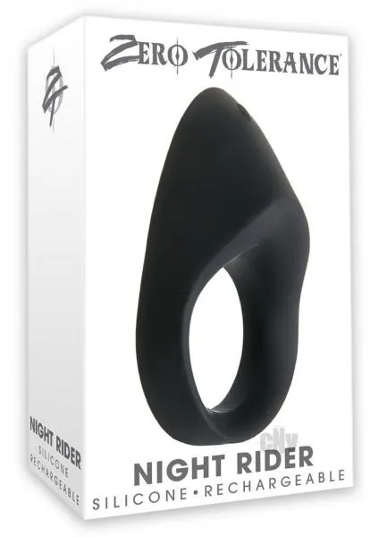 Zero Tolerance Couples Night Rider Vibrating Cock Ring Black