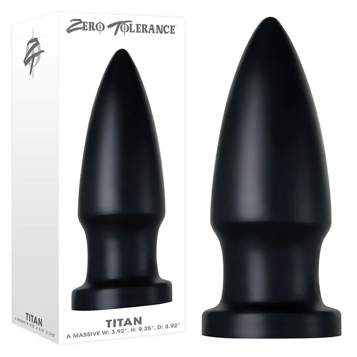 Zero Tolerance Zero Tolerance The Titan Black Giant Butt Plug Anal