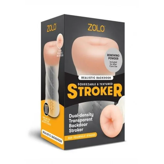 Zolo Male Masturbator Clear Backdoor ZOLO Male Sex Toys