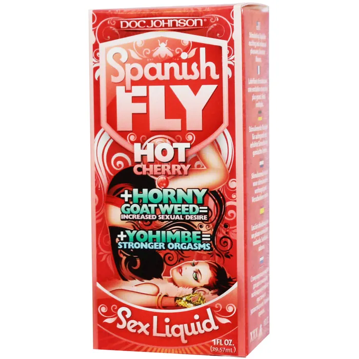 Doc Johnson Female Sex Toys Spanish Fly Hot Cherry Sex Liquid 1 fl oz