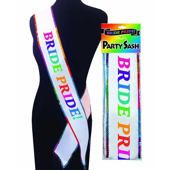 Little Genie Vibrators Bride Pride Party Sash