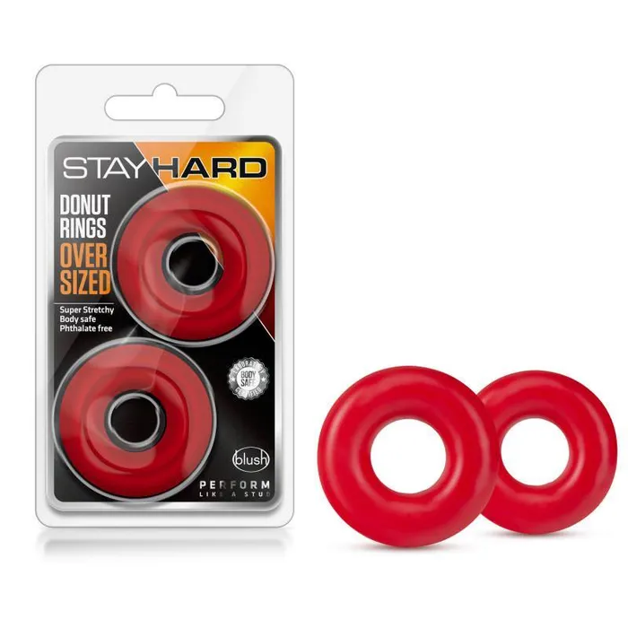 Stay Hard Donut Rings Large Set of 2 Blush Novelties Anal