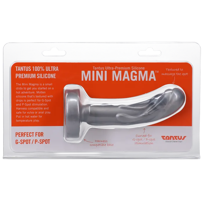 Tantus Tantus Mini Magma GSpot PSpot Dildo Silver Female Sex Toys