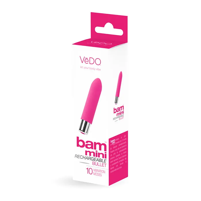 VEDO Vibrators VeDO Bam Mini Rechargeable Bullet Vibe Foxy Pink