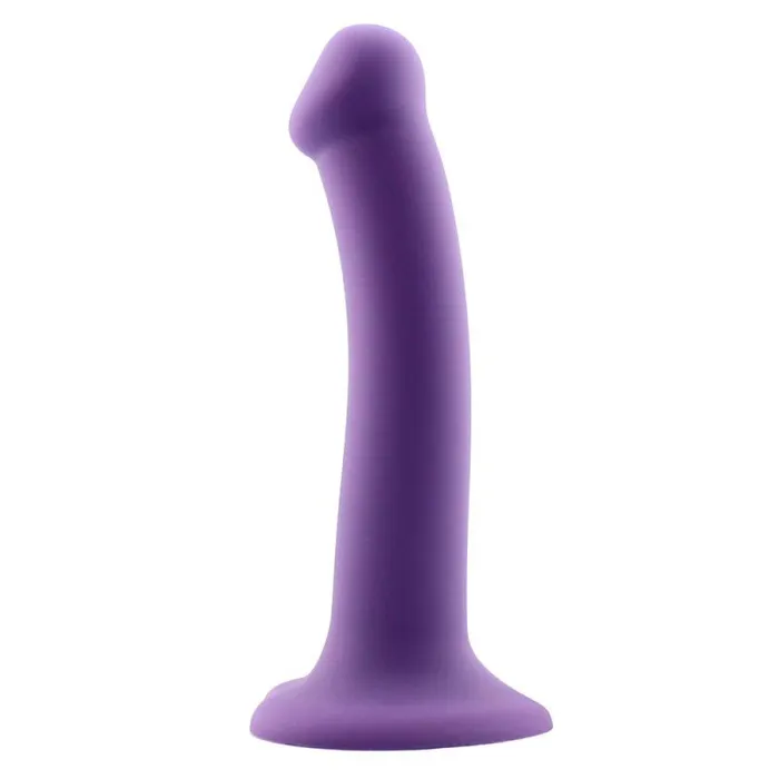 Action Dildos Bouncy M purple vacuum base liquid silicone dildo