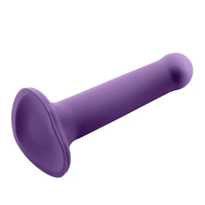 Action Dildos Bouncy M purple vacuum base liquid silicone dildo