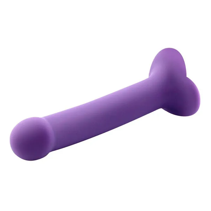 Action Dildos Bouncy M purple vacuum base liquid silicone dildo