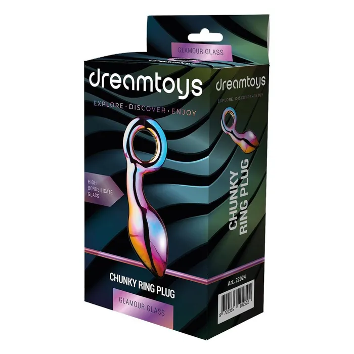 Anal Dream Toys Glamour Glass Chunky Ring Plug