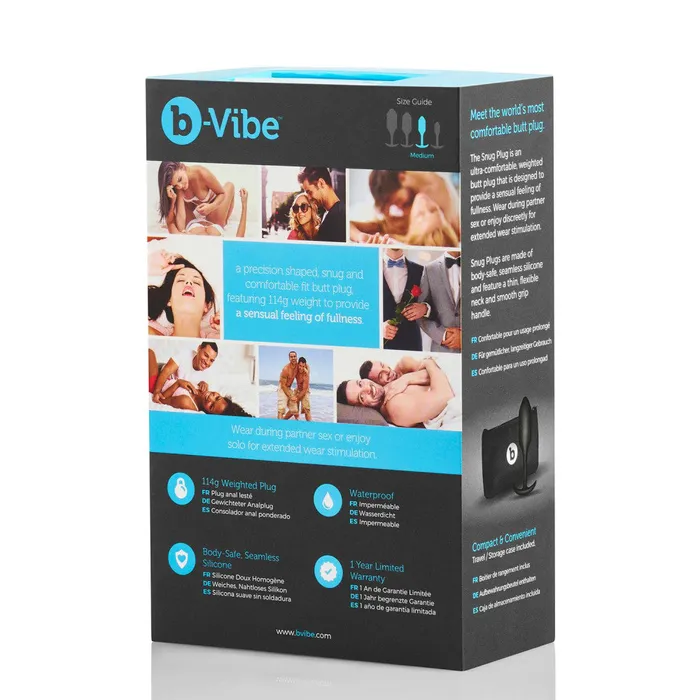 BVibe Snug Plug 2 weighted silicone butt plug bVibe Anal